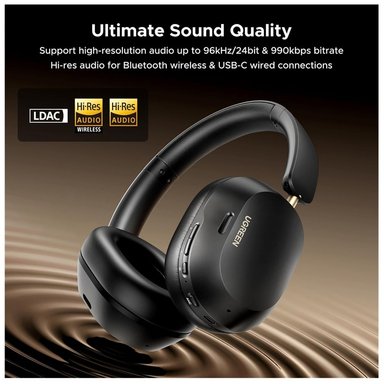 AURICULARES UGREEN HITUNE MAX 5C CANCELACIÓN DE RUIDO ANC - AZUL - 3