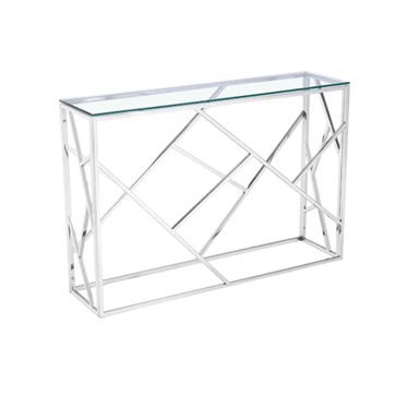 CONSOLA RECIBIDOR ROUSS ACERO INOXIDABLE