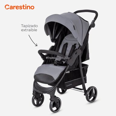COCHE CUNA DE PASEO C/ACCESORIOS CARESTINO -CITY V3- ACERO - 3