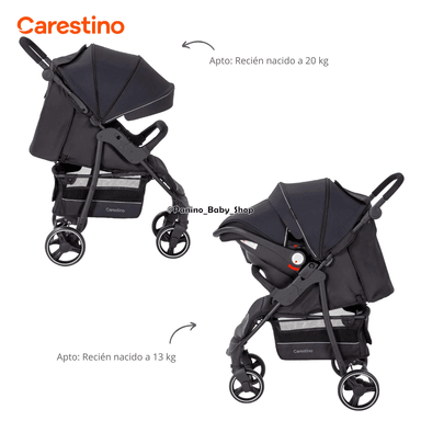 COCHE CUNA TRAVEL SYSTEM CARESTINO -CITY TRAVEL V3- NEGRO - 3