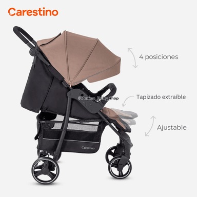 COCHE CUNA TRAVEL SYSTEM CARESTINO -CITY TRAVEL V3- NEGRO - 4