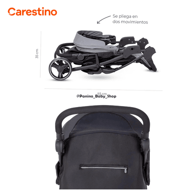 COCHE CUNA TRAVEL SYSTEM CARESTINO -CITY TRAVEL V3- NEGRO - 5