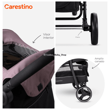 COCHE CUNA TRAVEL SYSTEM CARESTINO -CITY TRAVEL V3- NEGRO - 6