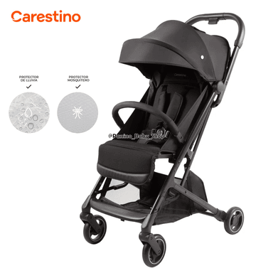 COCHE CUNA COMPACTO Y LIGERO CARESTINO -EASY- NEGRO