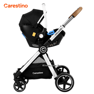 Coche Cuna Premium Travel System 3en1 -DELUXE V2- New Black - 2