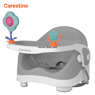 SILLA DE COMER PORTATIL CARESTINO -BOOSTER- GRIS