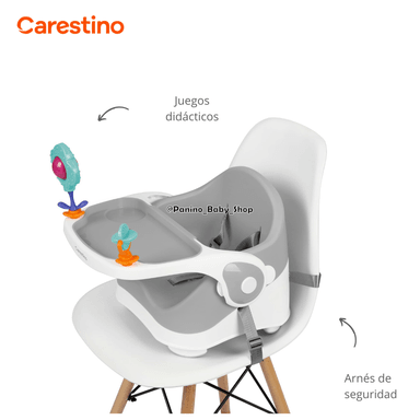 SILLA DE COMER PORTATIL CARESTINO -BOOSTER- GRIS - 5