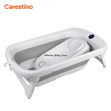BAÑERA PLEGABLE C-TERMÓMETRO 50L CARESTINO -AMALFI- GRIS