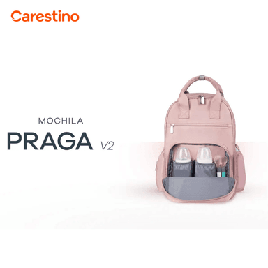 BOLSO PAÑALERA TÉRMICA CARESTINO -PRAGA V2- GREIGE - 3