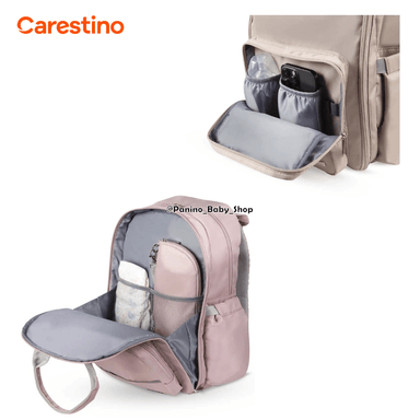 BOLSO PAÑALERA TÉRMICA CARESTINO -PRAGA V2- GREIGE - 4
