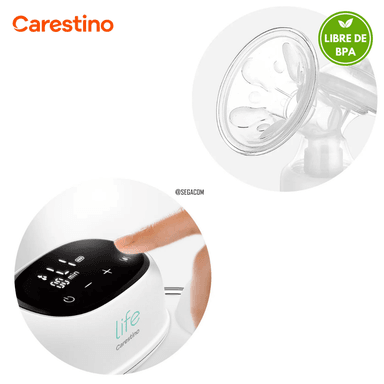 EXTRACTOR DE LECHE ELÉCTRICO CARESTINO -LIFE- GRIS - 5