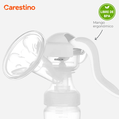EXTRACTOR DE LECHE SACALECHE MANUAL CARESTINO -LIFE M- GRIS - 7