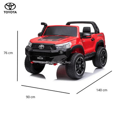 CARRO A BATERÍA TOYOTA HILUX PARA NIÑOS -RUGGED X- BLANCO - 2