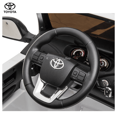 CARRO A BATERÍA TOYOTA HILUX PARA NIÑOS -RUGGED X- BLANCO - 4