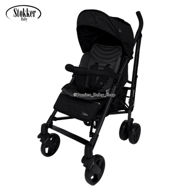 COCHE BASTÓN PLEGABLE LIVIANO PARA BEBÉS -LISBOA- NEGRO