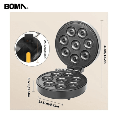 MAQUINA WAFLERA ELÉCTRICA PARA HACER DONUTS -DONAS- BLACK - 2