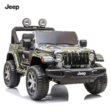 CARRO A BATERÍA JEEP LICENCIADO -RUBICON- CAMUFLADO - 1