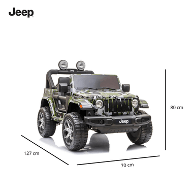 CARRO A BATERÍA JEEP LICENCIADO -RUBICON- CAMUFLADO - 8