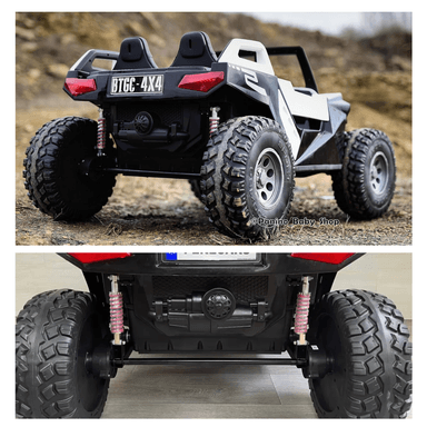 CARRO A BATERÍA TODO TERRENO 24V 4X4 -UTV CLASH- GRIS - 3