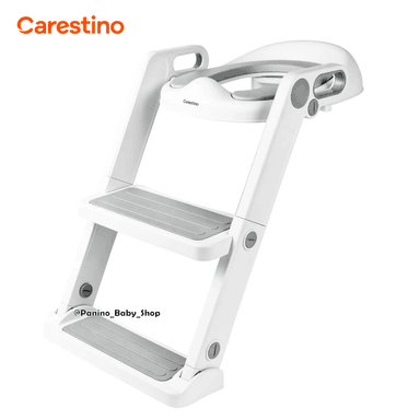 ASIENTO REDUCTOR DE INODORO CON ESCALERA -PEKIN V2- GRIS - 1