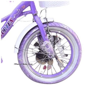 BICICLETA CAMPERA MUSICAL ARO 16 PARA NIÑAS -PRINCESA- LILA - 5