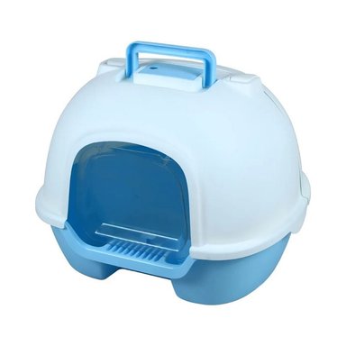 ARENERO MEDIANO PET MOOD PARA GATOS HIGIENE FÁCIL COLOR CELESTE