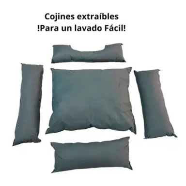CAMA PARA MASCOTAS ANTIALÉRGICA T-3XL COLOR AZUL - 5