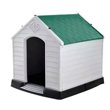 CASA PARA PERRO RAZA MEDIANA 88X79X82CM COLOR VERDE OSCURO