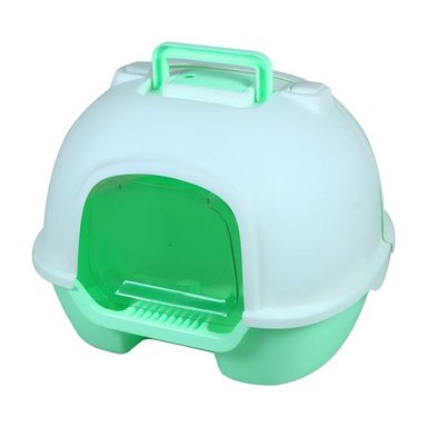 ARENERO MEDIANO PET MOOD PARA GATOS HIGIENE FÁCIL COLOR VERDE