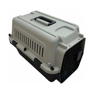 TRANSPORTADOR MASCOTAS DE FIBRA PET MOOD L50 PEQUEÑO GRIS