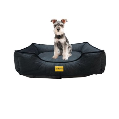 CAMA PARA MASCOTAS ANTIALÉRGICA T-L NEGRO