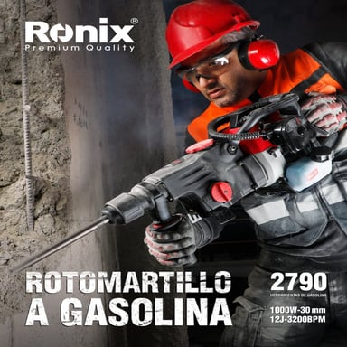 ROTOMARTILLO GASOLINERO 1000W 10.5KG INDUSTRIAL SDS MAX 12J RONIX 2790 - 2