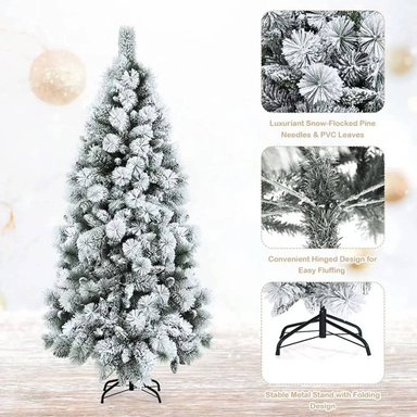 ÁRBOL DE NAVIDAD PINO NEVADO AMERICANO DE 150CM DE ALTO NR-150 - 2