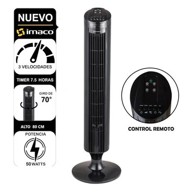 VENTILADOR DE TORRE  OSCILANTE IMACO TF3645 CON CONTROL REMOTO