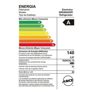 FRIGOBAR ELECTROLUX ERD50G2HPI 47 LITROS - 5