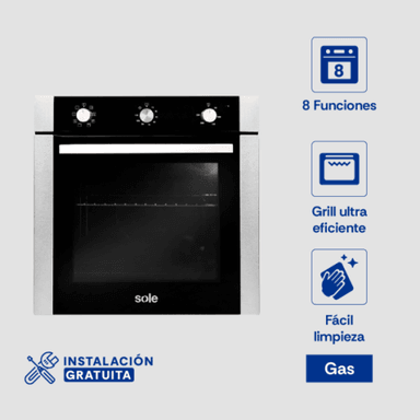 HORNO EMPOTRABLE PERFECT SOLE ELÉCTRICO 60 CM 65L SOLHO013V3