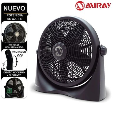VENTILADOR CIRCULAR MIRAY 16 VMC-1058 NEGRO