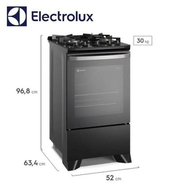 COCINA 4 HORNILLAS NEGRO ELECTROLUX FE4GP - 4