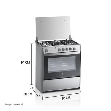 COCINA A GAS INDURAMA CROMA 5 QUEMADORES CANTABRIA QZ - 3
