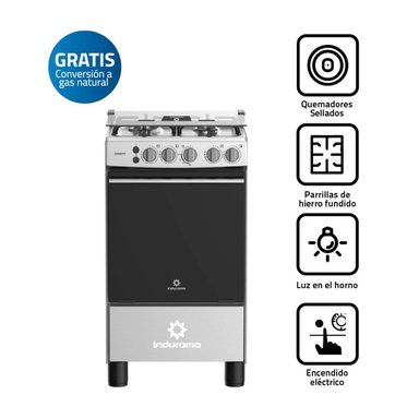 COCINA INDURAMA 4 HORNILLAS CASSATT