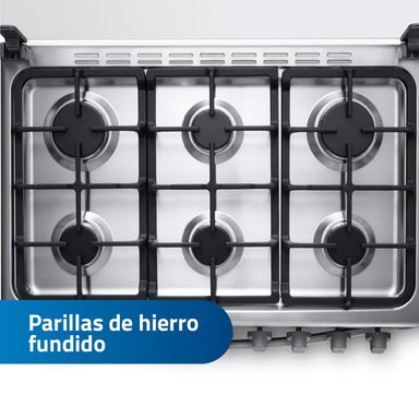 COCINA INDURAMA 6 HORNILLAS CATALUÑA QUARZO - 3