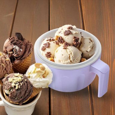 MÁQUINA DE HELADOS PORTÁTIL RECCO LILA - 1