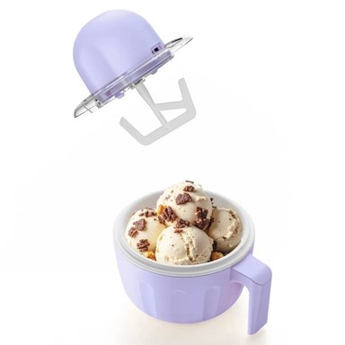 MÁQUINA DE HELADOS PORTÁTIL RECCO LILA - 4