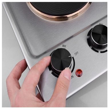 COCINA ELÉCTRICA FINEZZA FZ-320H2CE 2 HORNILLAS DE MESA - 4