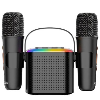 PARLANTE BLUETOOTH KARAOKE HIPPO 5W CON 2 MICRÓFONOS Y USB TIPO-C - 2