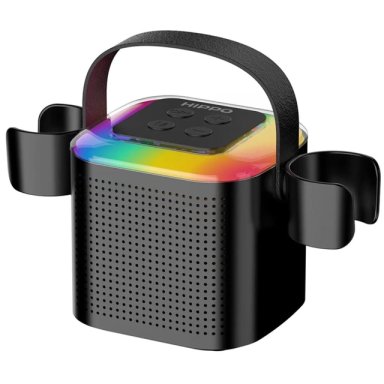 PARLANTE BLUETOOTH KARAOKE HIPPO 5W CON 2 MICRÓFONOS Y USB TIPO-C - 4