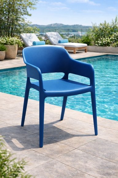 SILLA PARA EXTERIOR SUNSET AZUL NOEL DECO