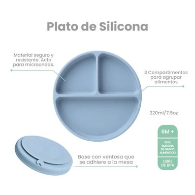 PLATO DE SILICONA CON VENTOSA - 2