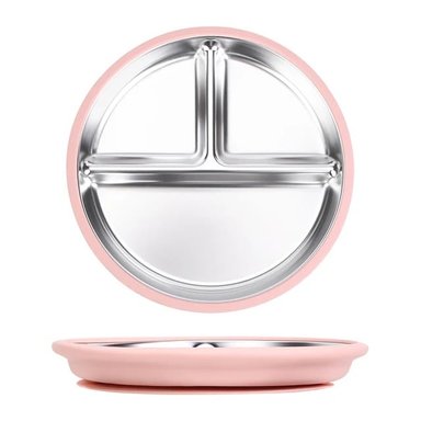 PLATO EVOLUTIVO DE SILICONA Y ACERO INOXIDABLE VERSATINO