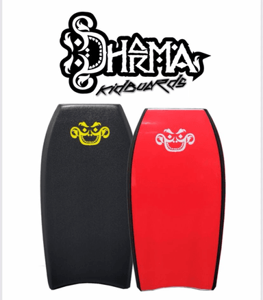 BODYBOARD DHARMA 30 PULGADAS NEGRO Y ROJO